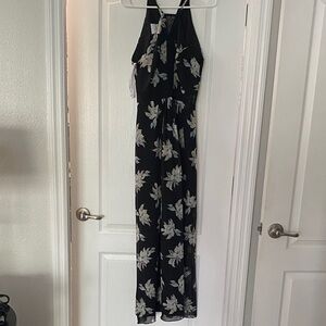 DB Studio Black floral maxi dress